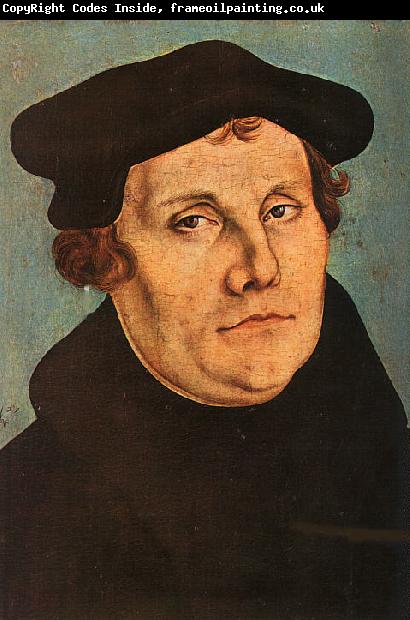 Lucas  Cranach Portrait of Martin Luther